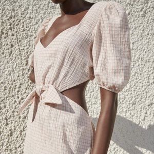 zara linen mini dress